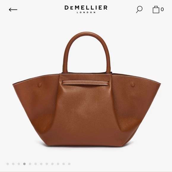 DeMellier Brown Gold Accent Tote - Picture 8 of 11